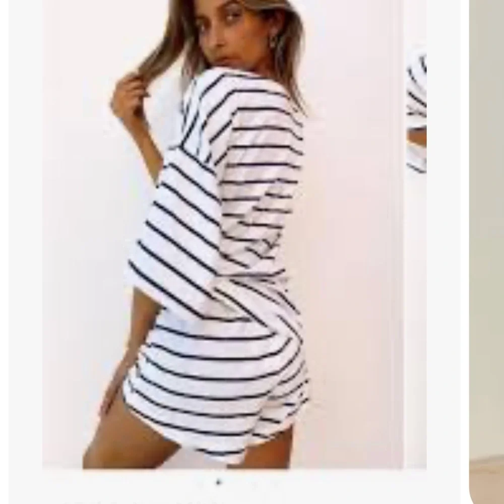 Sabo skirt striped shorts tunic set - Picture 3 of 13